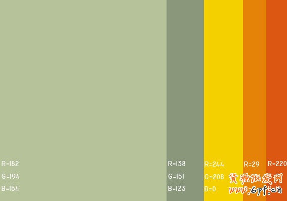 最舒服的顏色搭配值，很有用哦，特別是做設計的??！