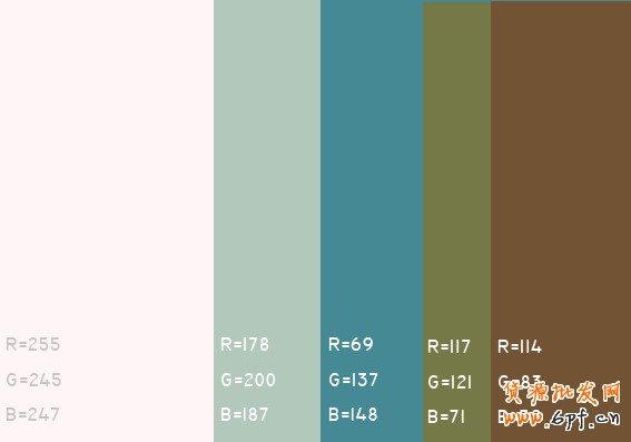 最舒服的顏色搭配值，很有用哦，特別是做設計的??！