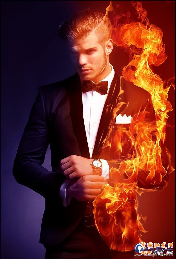 PS手把手教你繪制冰火兩重天的人物效果 PS手把手教你繪制冰火兩重天的人物效果