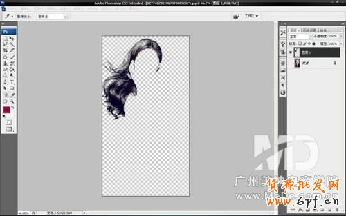 如何使用PS濾鏡來摳取頭發圖片