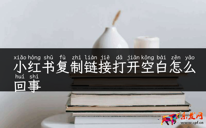 小紅書復制鏈接打開空白怎么回事